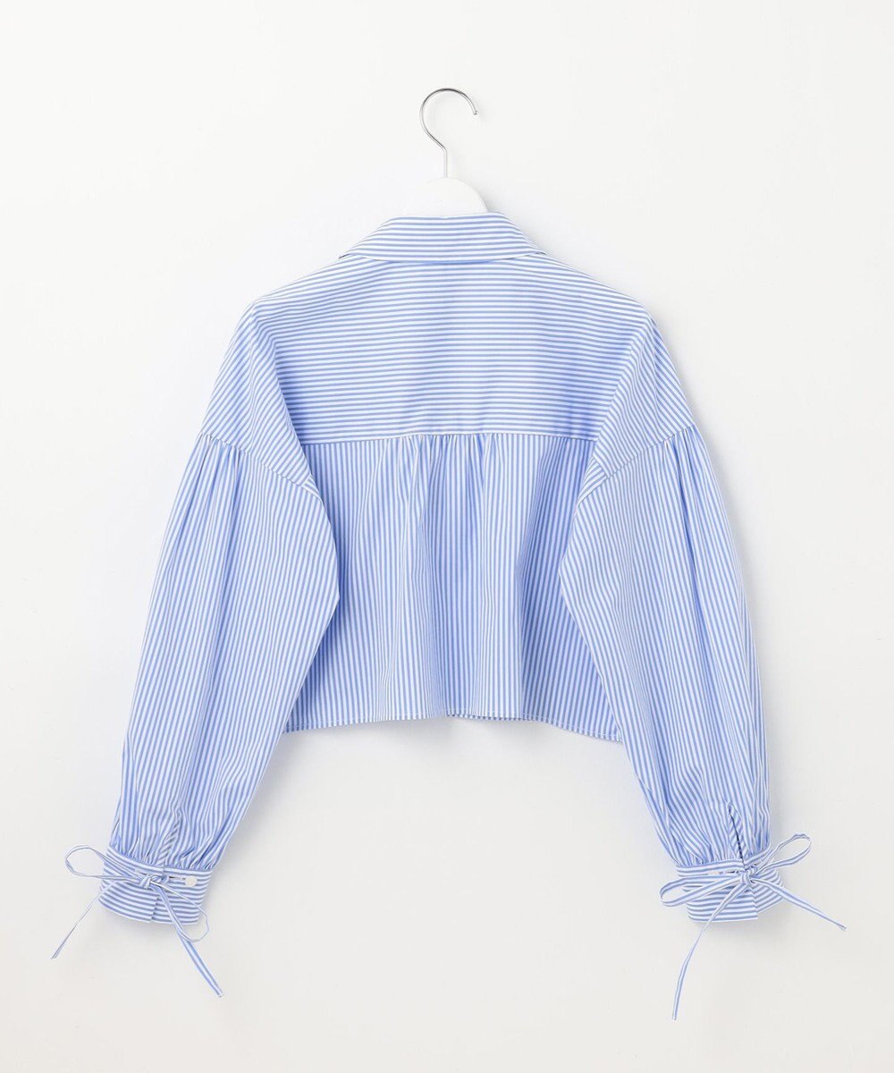 Feroux 【ONWARD CROSSET MAG掲載・2WAY】リボンクロップド シャツ 