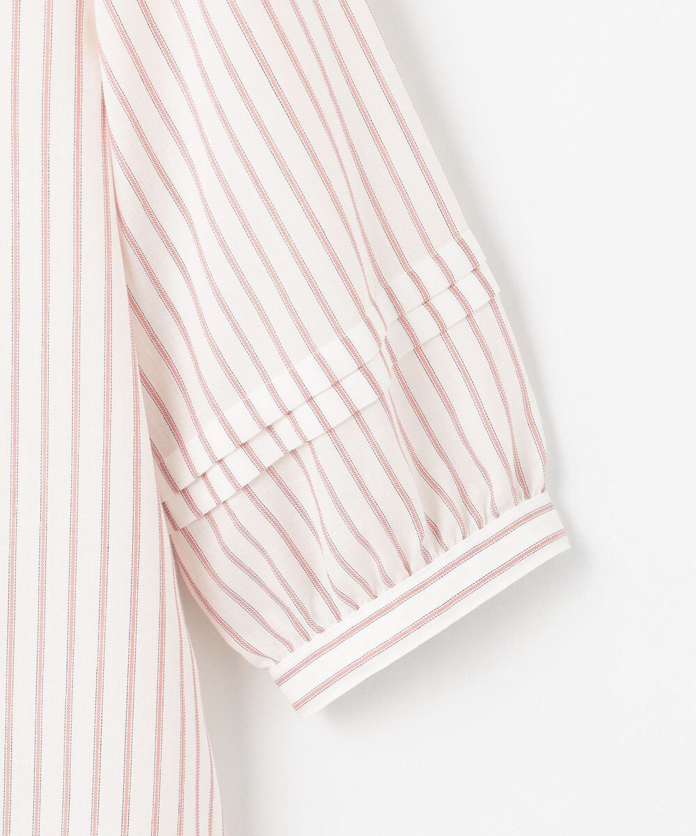 J.PRESS LADIES S 【洗える】ウォッシャブルキュプラツイル キーネック ブラウス 