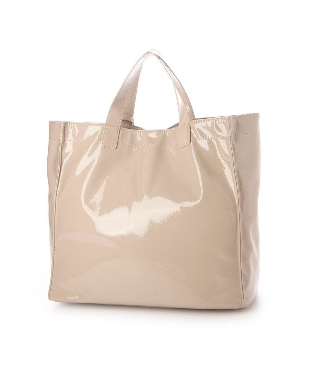 UNBILLION カシュカシュ cachecache / ソフトエナメルスクエア手提げトート 