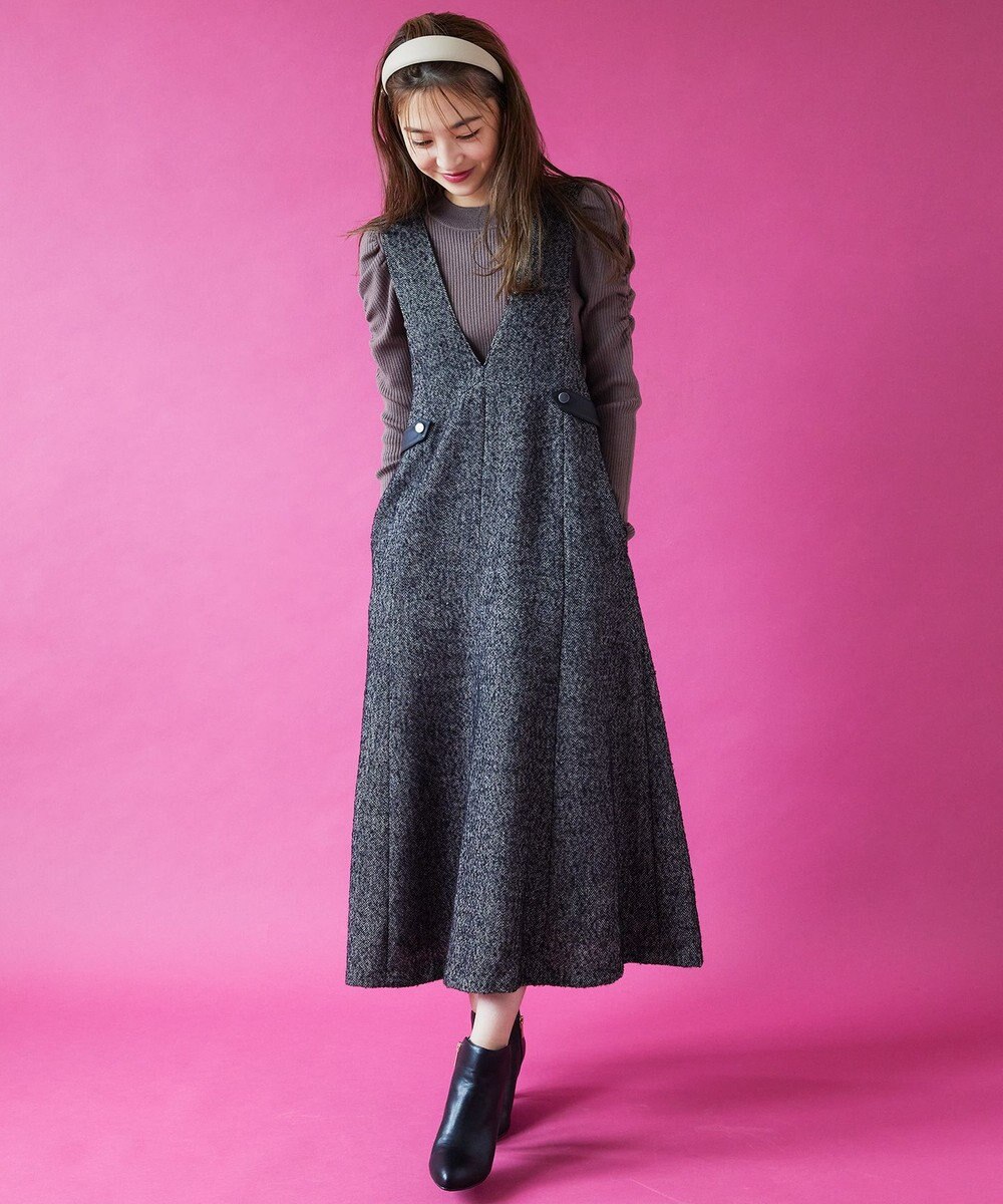 美人百花11月号掲載 ヘアリーネップヘリンボーン ジャンパースカート Feroux ファッション通販 公式通販 オンワード クローゼット 美人百花11月号掲載 ヘアリーネップヘリンボーン ジャンパースカート Feroux ファッション通販 公式通販 オンワード クローゼット
