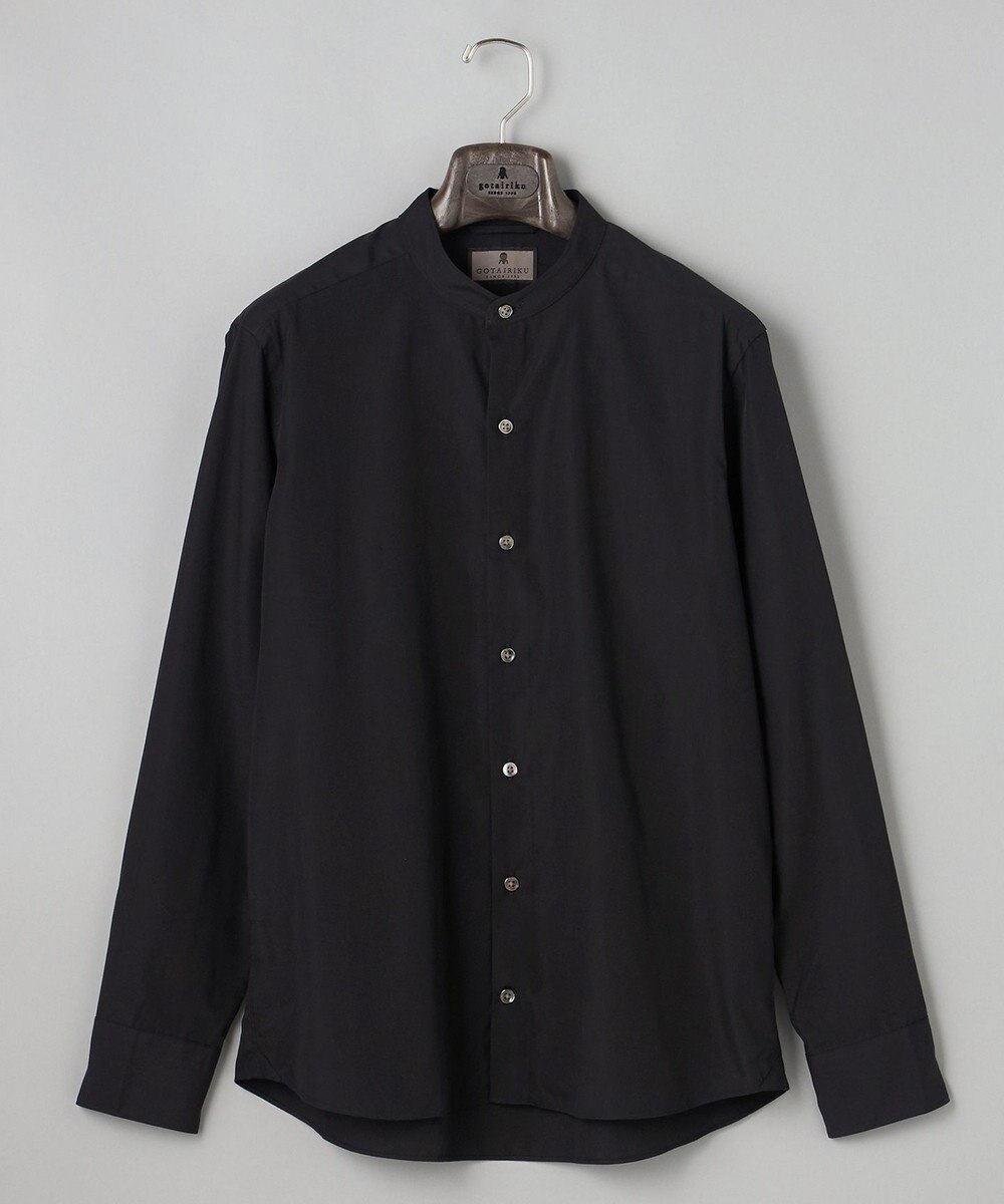 GOTAIRIKU 【シワになりにくい/洗える】ＴＣブロード シャツ_バンドカラー 