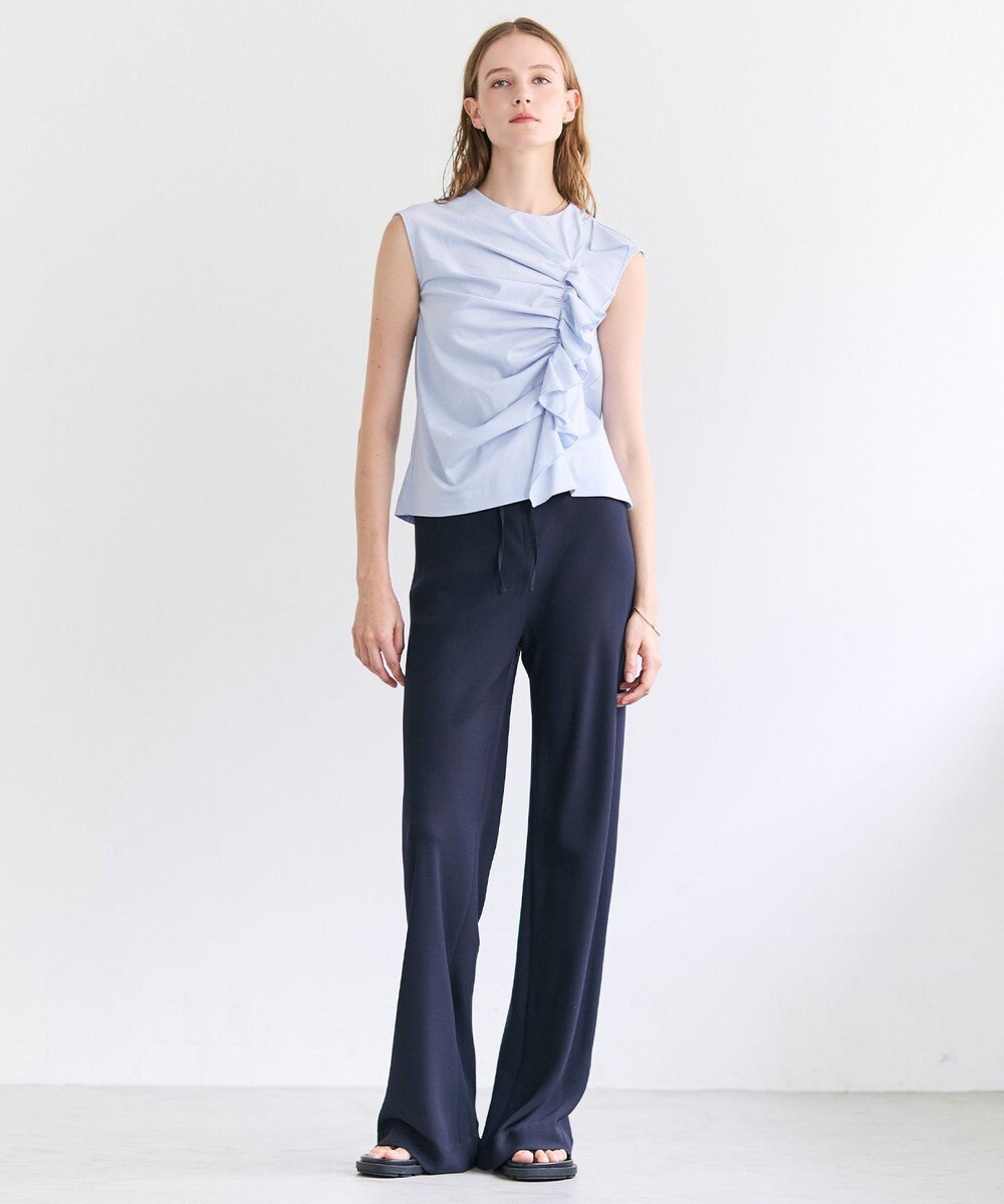 BEIGE， FLEUR / ドレープ イージーワイドパンツ 