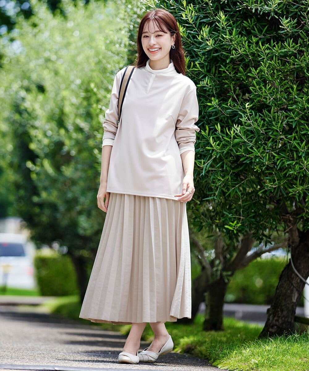 Tiaclasse 【新色追加】スエードポンチプリーツスカート 