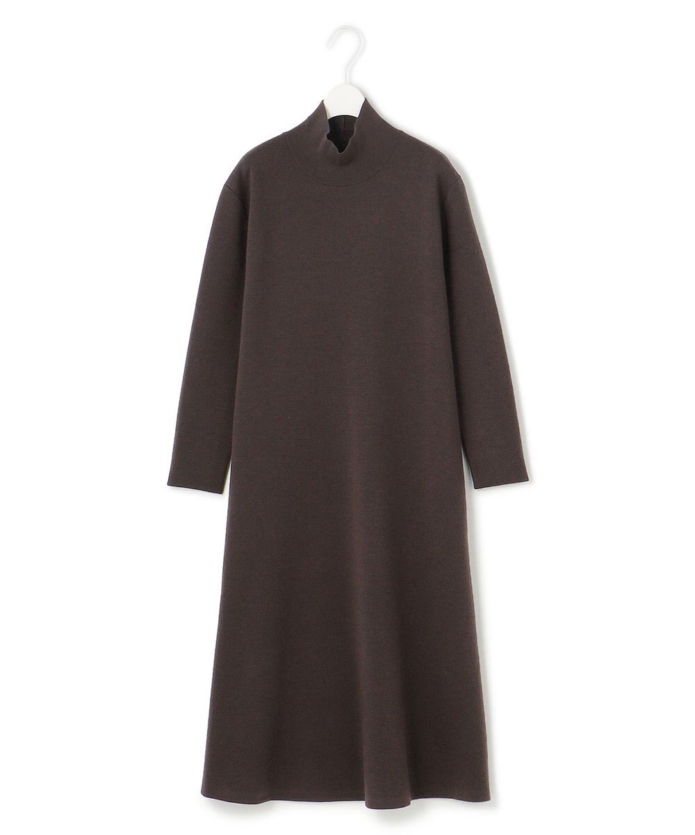 ICB ウールブレンドスムース ハイネックワンピース 