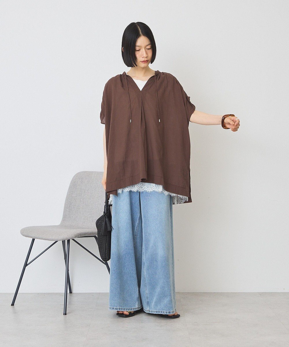 AMERICAN HOLIC 裾レースノースリーブプルオーバー 