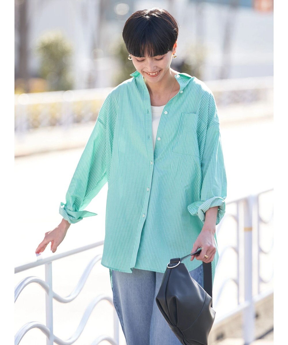 AMERICAN HOLIC ＵＶカット加工バックタックシャツチュニック 