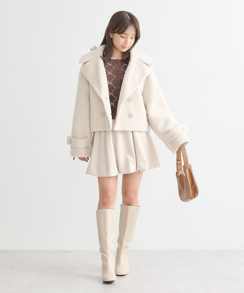 earth music&ecology シャギーショートコート 