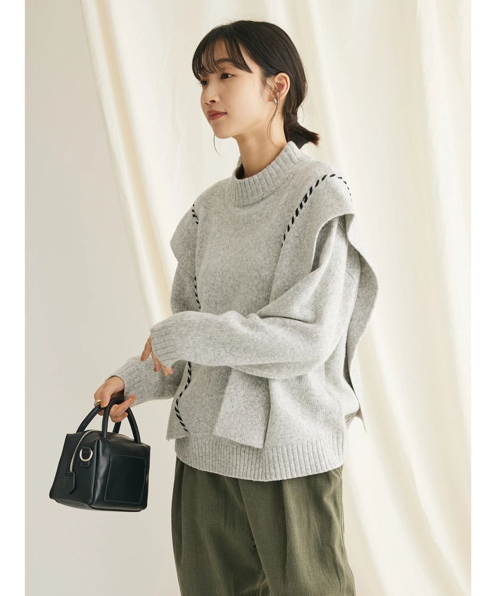 CRAFT STANDARD BOUTIQUE ハンドステッチニットプルオーバー 