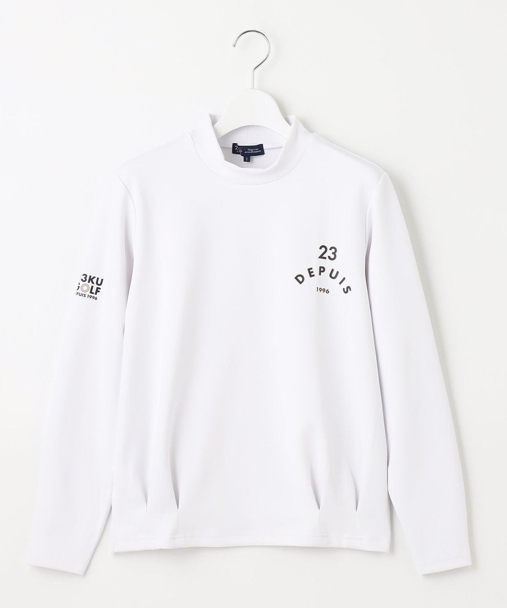 23区GOLF 【WOMEN】ライトダンボール モックネックシャツ 