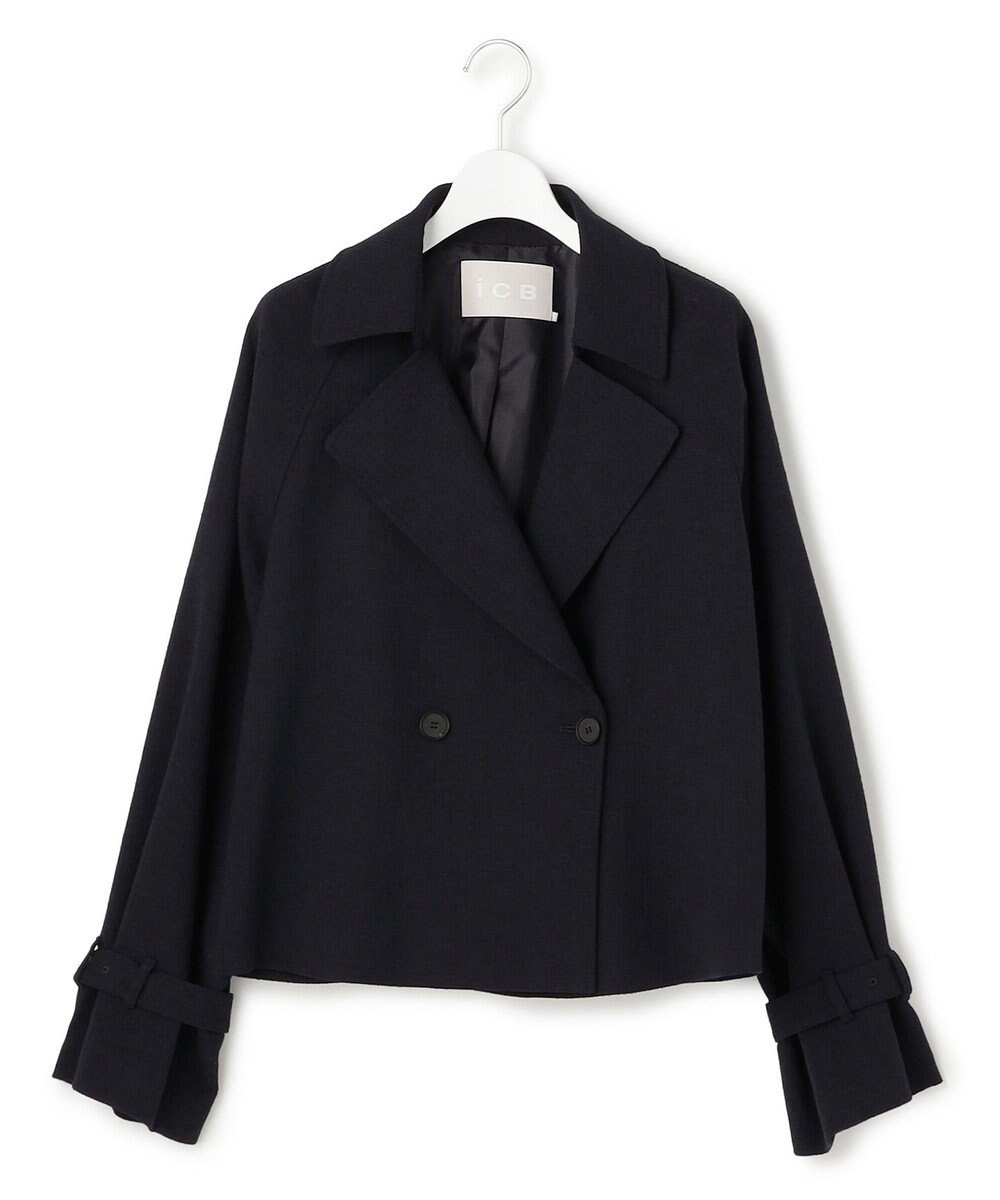 ICB 【先行予約】 ミックスブッチャー ショートトレンチコート 