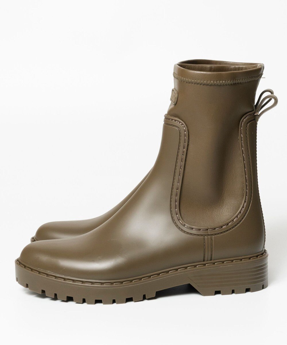 BONTRE 【UNISA/ウニサ】裏起毛ミドルレインストレッチブーツ 