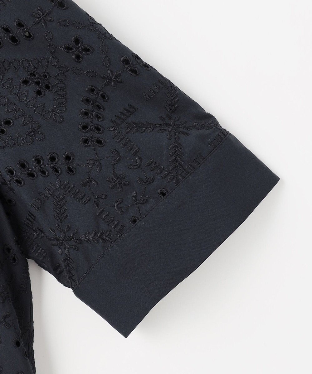 J.PRESS LADIES L 【一枚で着映え】エンブロイダリー ボクシーシャツ 