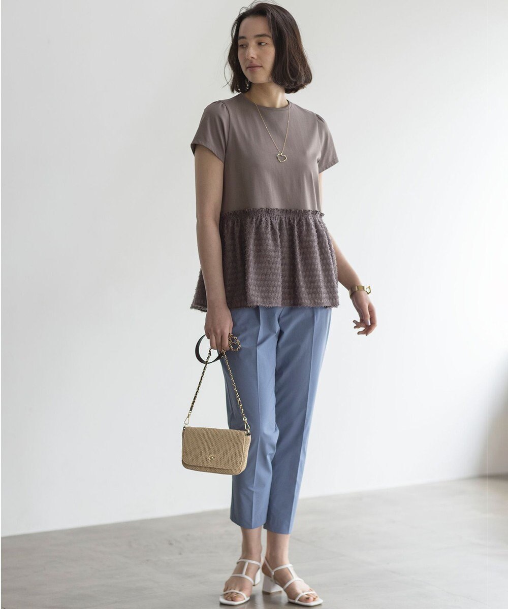 組曲 スーパーライトストレッチテーパード パンツ 