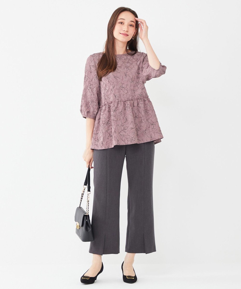 ANY SIS 【洗える】フラワーフクレジャガード ブラウス 