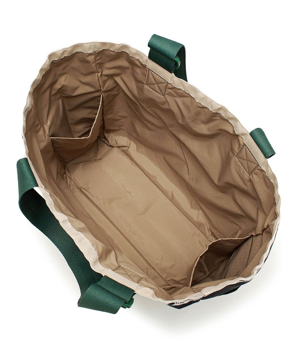 LeSportsac LG HANDLE ADJ TOTE/ディープシー/ボトルグリーンウェビング 