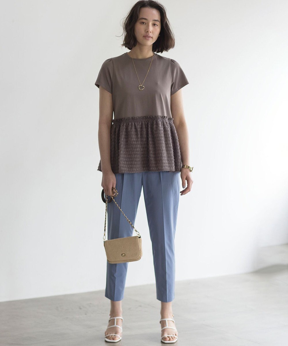 組曲 スーパーライトストレッチテーパード パンツ 