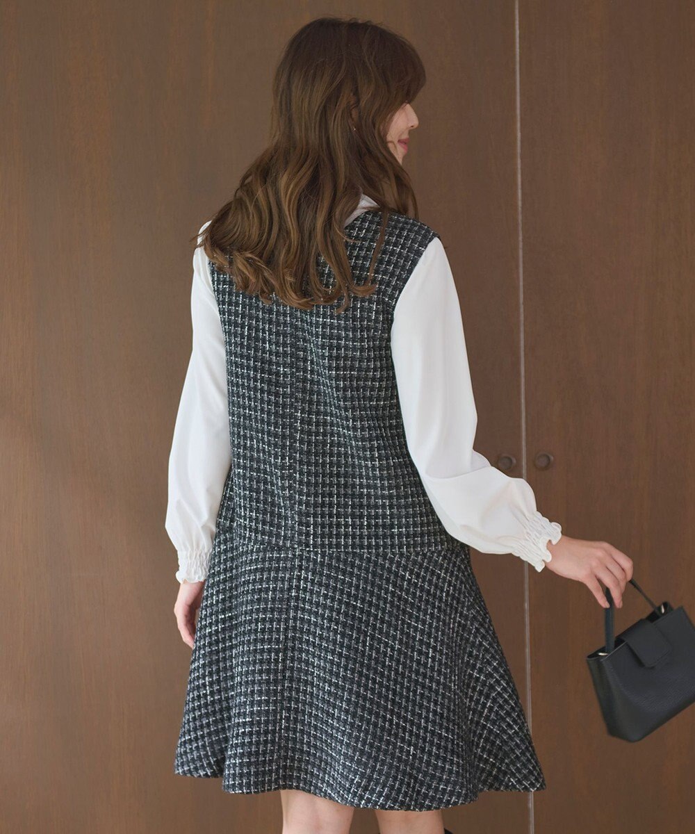 Feroux ツイードジャンパースカート 