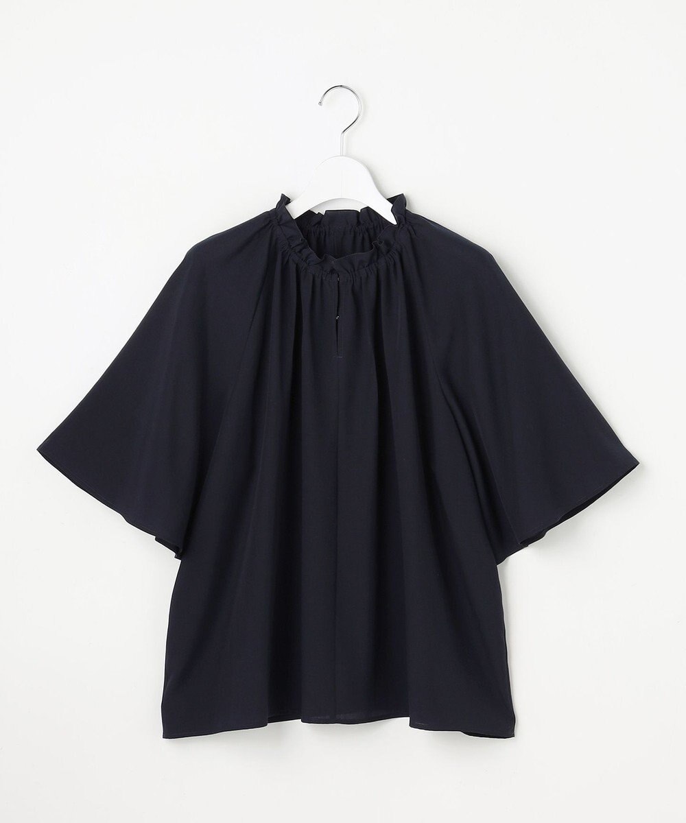 自由区 S リヨセルポプリンフリル ブラウス 