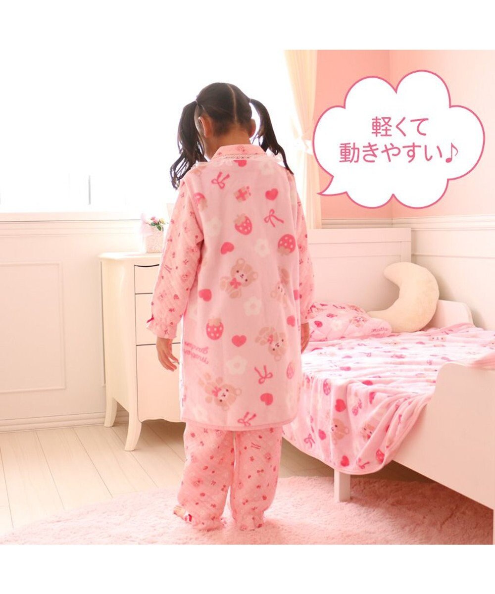 Mother garden マザーガーデン くまちゃん柄 ふわふわ あったか キッズ スリーパー  100cm～120cm / 120cm～140cm 