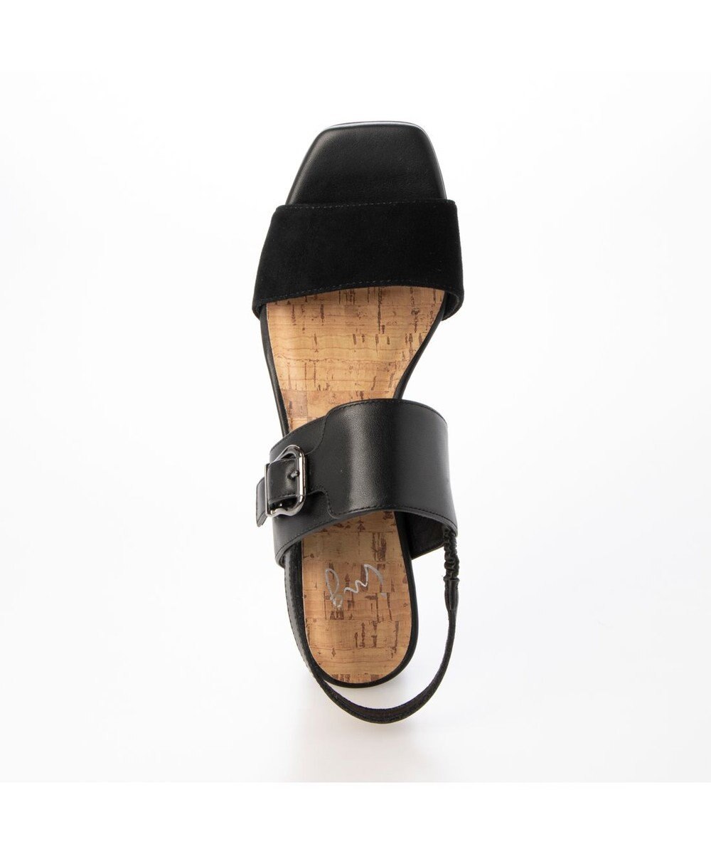 ing <ing>スクエアトゥバックベルトサンダル 