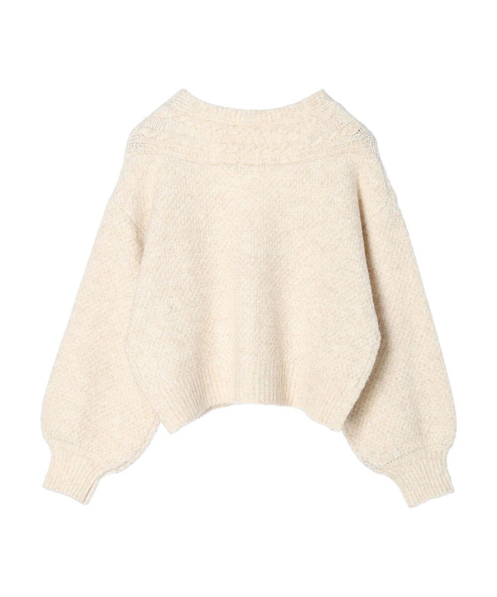 earth music&ecology ラメスラブニットカーディガン 