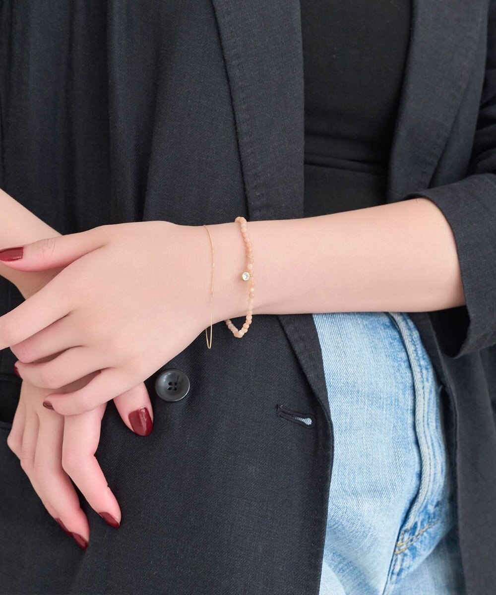 Phoebe ウィスパーストーンブレスレット　ピンク/天然石 