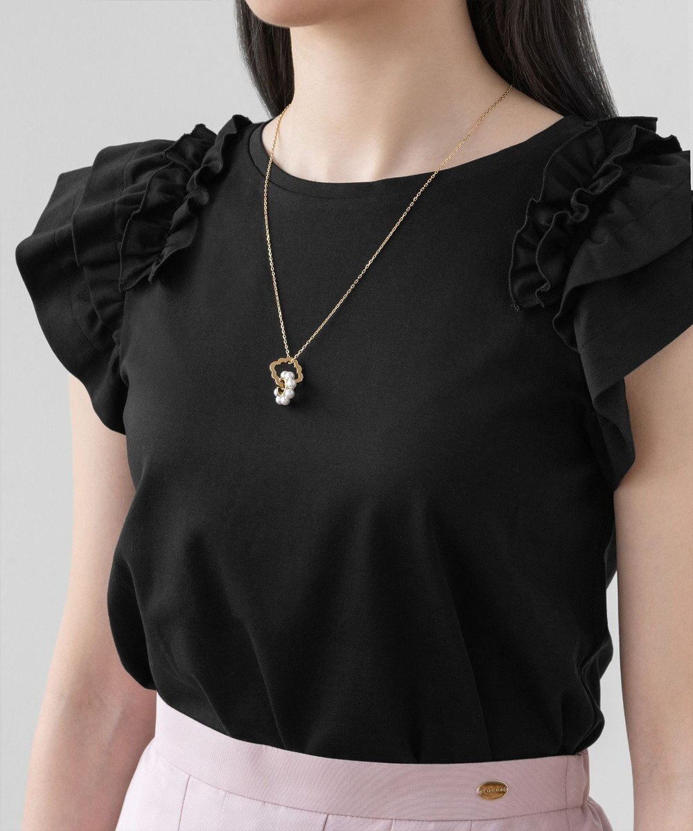 FRILL PEARL W RING NECKLACE ネックレス / TOCCA | ファッション通販
