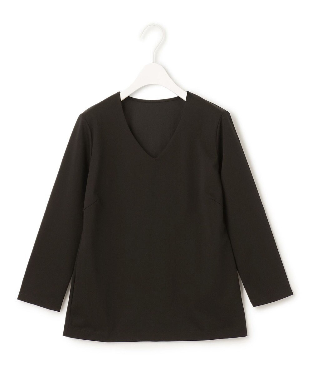 ICB 【洗える】スーペリアジャージー Vネックカットソー 