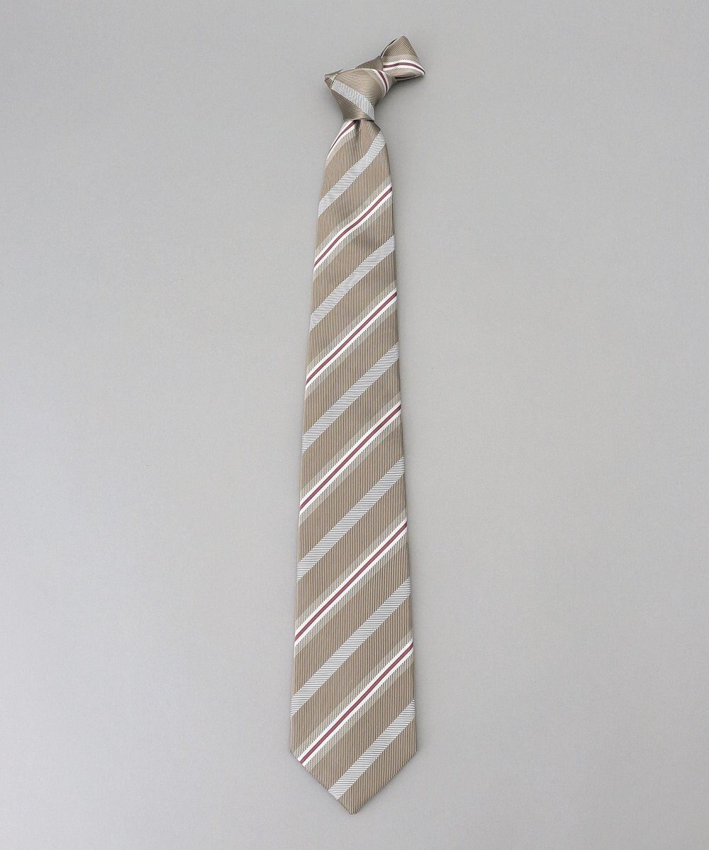 GOTAIRIKU  GOTAIRIKU別注【日本製】シルク ネクタイ_レジメンタル柄 