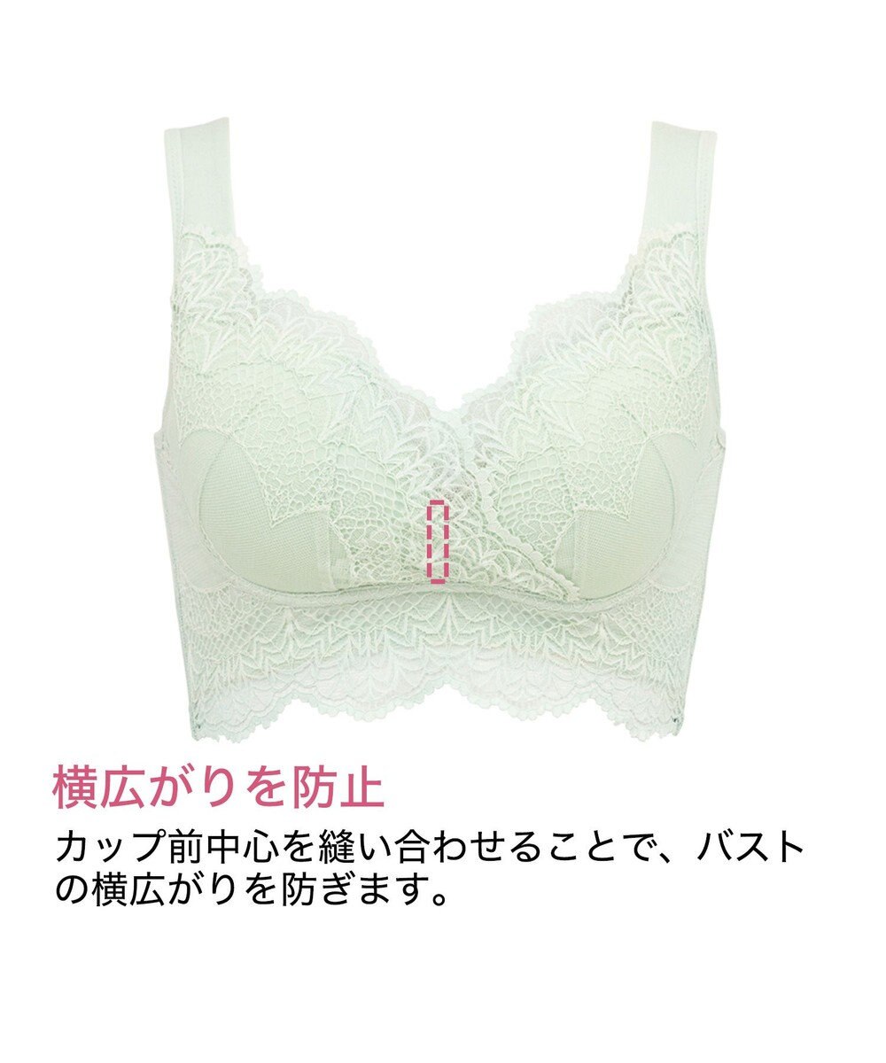 BRADELIS New York 【BRADELIS Me / ノンワイヤー・バストアップ】レーシィオールインワンブラ 日中も就寝時も快適に補正するブラ 