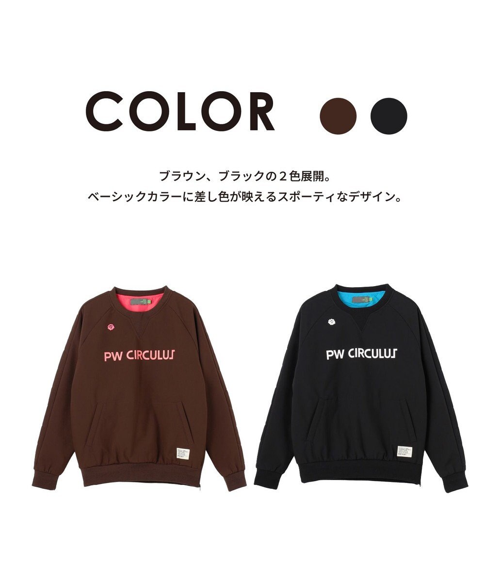 PW CIRCULUS 【3層レイヤー構造ボンディング×中綿キルティング】【WOMEN】中綿プルオーバー  ゴルフウェア レディース 