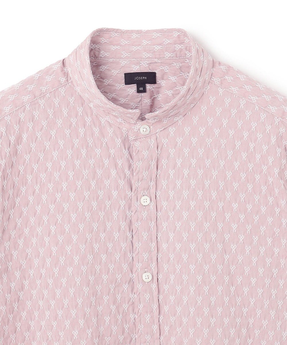 JOSEPH HOMME シガーカッタージャガード　ウイングカラー半袖シャツ 