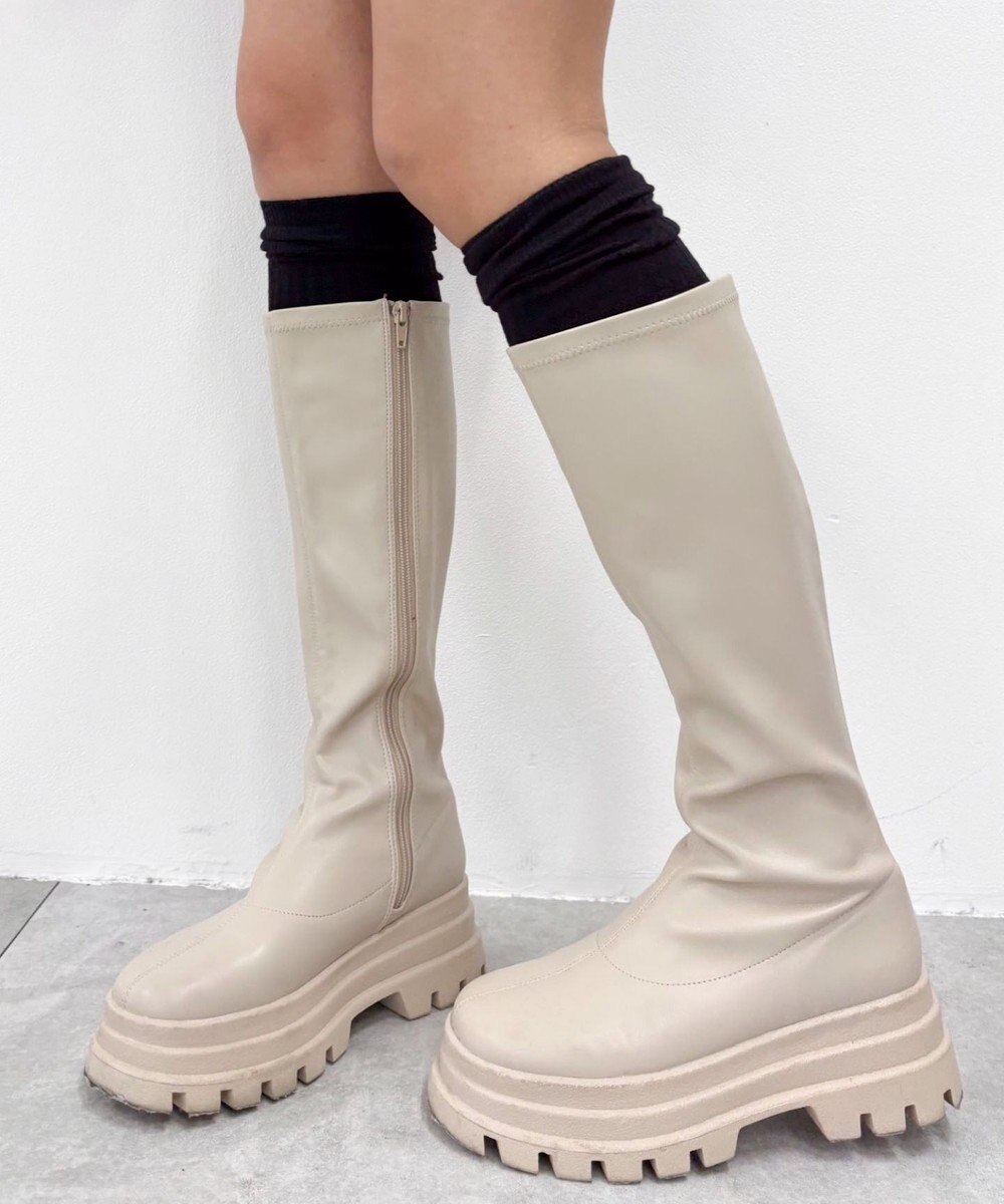 WEGO 切替リブニーハイソックス 