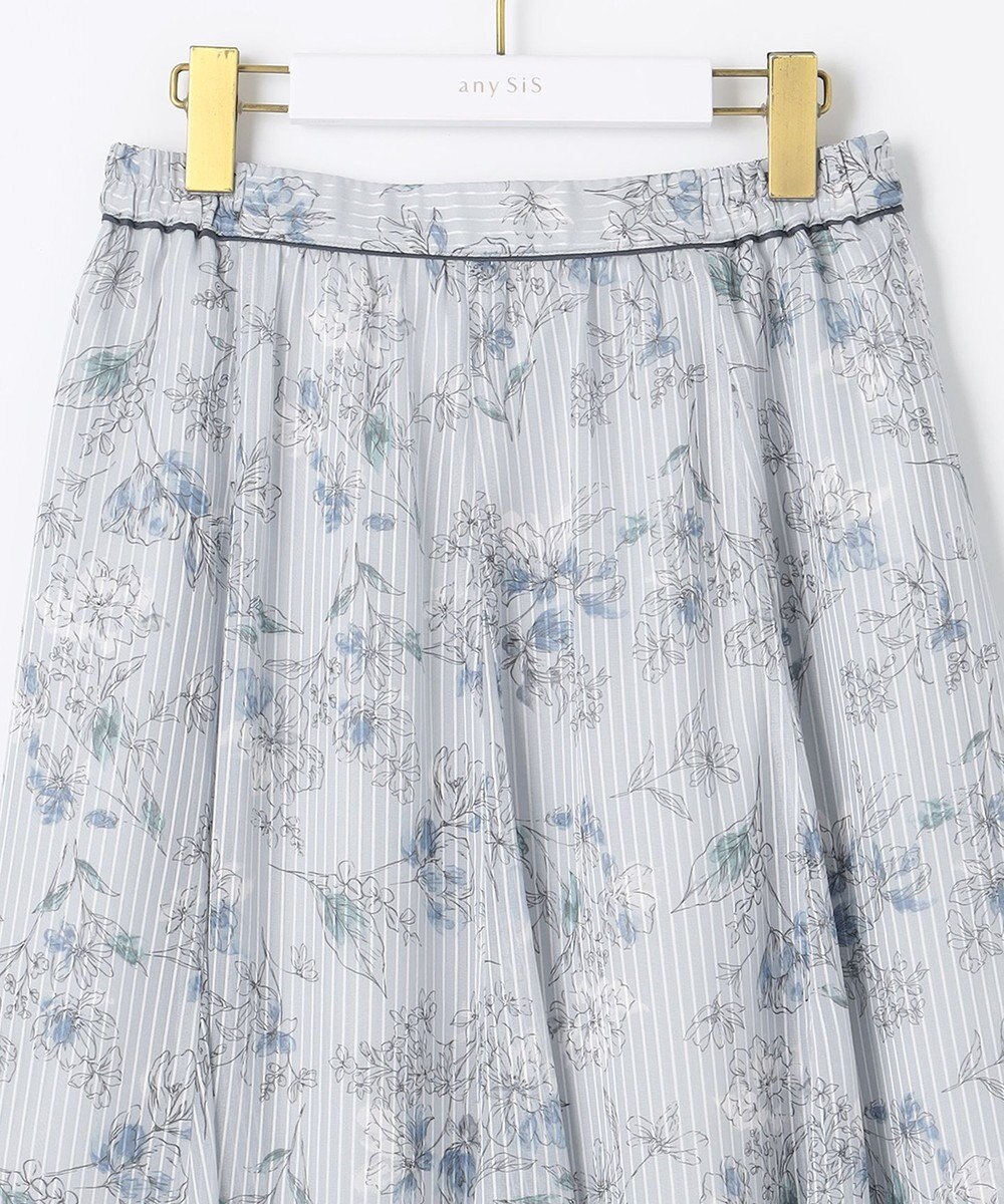 ANY SIS S 【美人百花7月号掲載】ファジーカラーフラワー スカート 