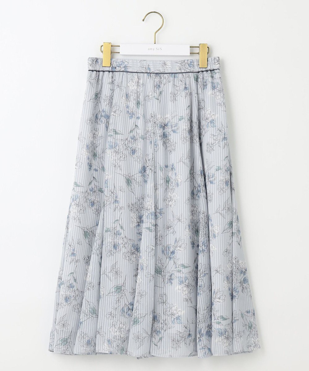 ANY SIS S 【美人百花7月号掲載】ファジーカラーフラワー スカート 