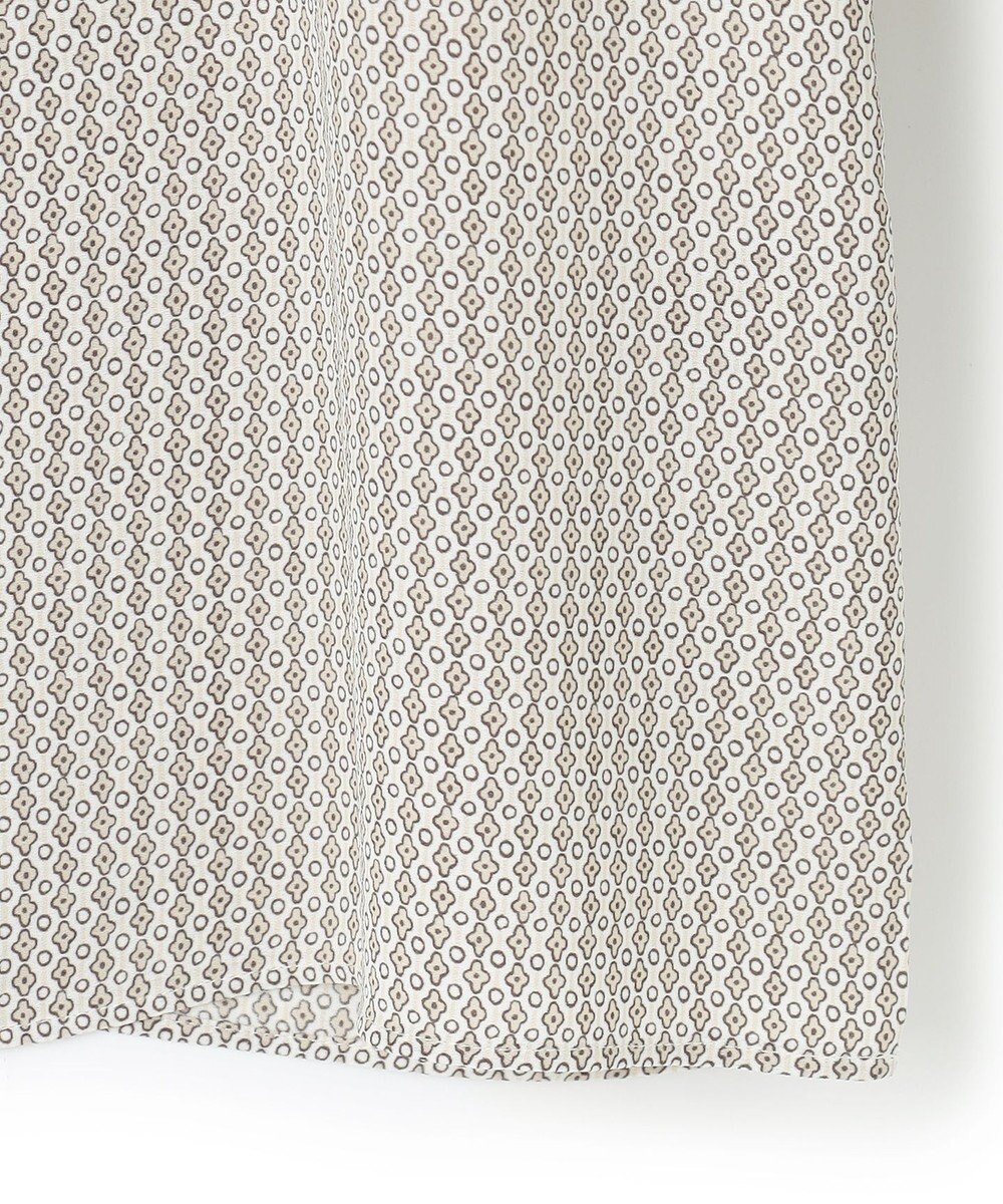 23区 L 【洗える】ヴィンテージ プリント ボウタイ ブラウス 