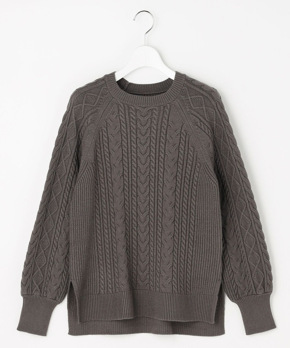 ANY SIS ケーブル ニット プルオーバー 