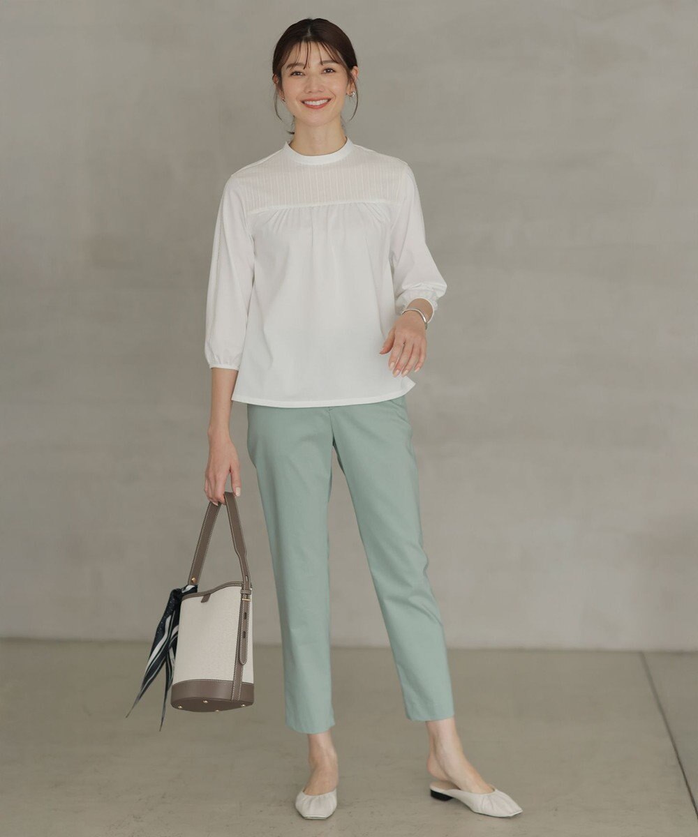 J.PRESS LADIES スクエアドット 剣先 スカーフ 