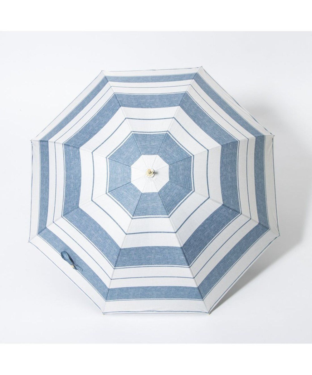 UNBILLION cache nez / 麻調ボーダーバルーンショートパラソル 