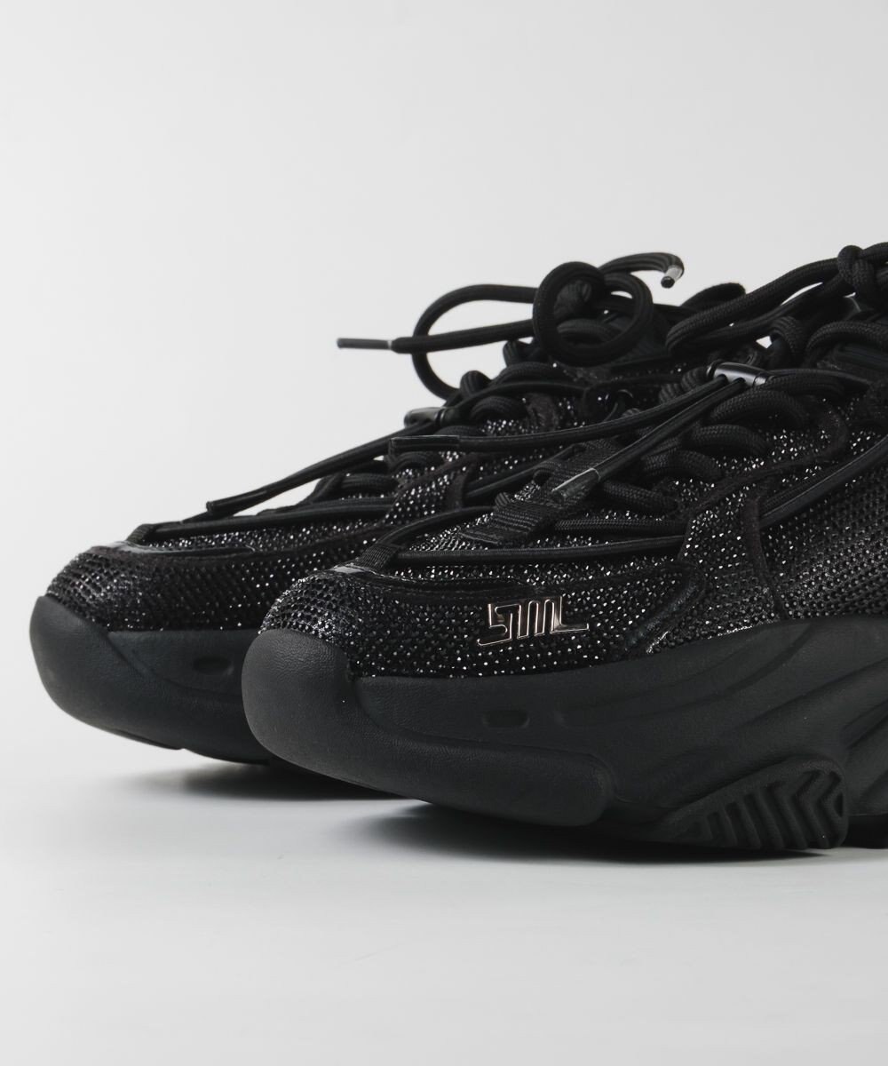 STEVE MADDEN VAULT 2R ボリュームソール ラインストーンスニーカー 