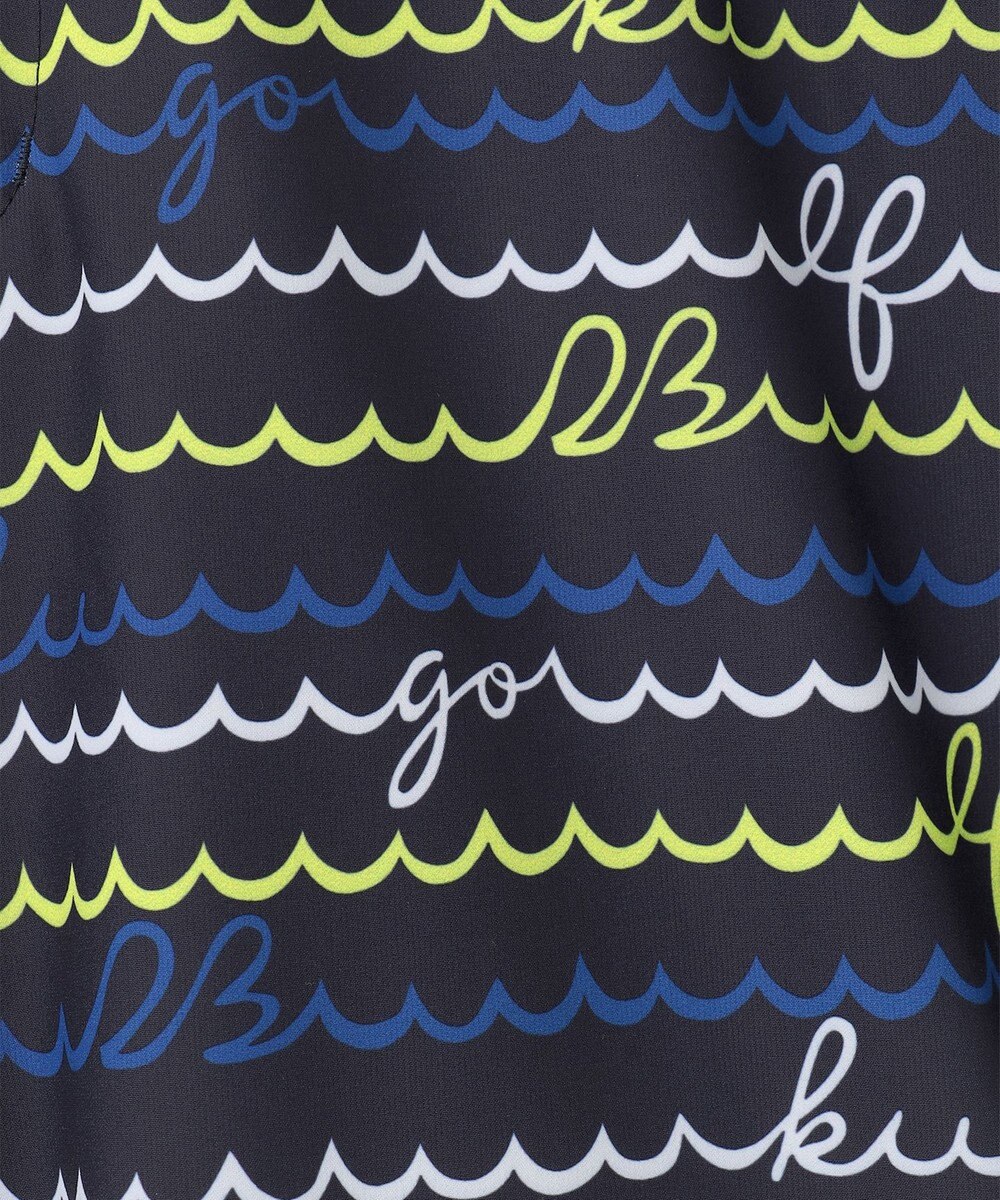 23区GOLF 【MEN】【ストレッチ・撥水】ウェーブロゴ柄 ハーフパンツ 