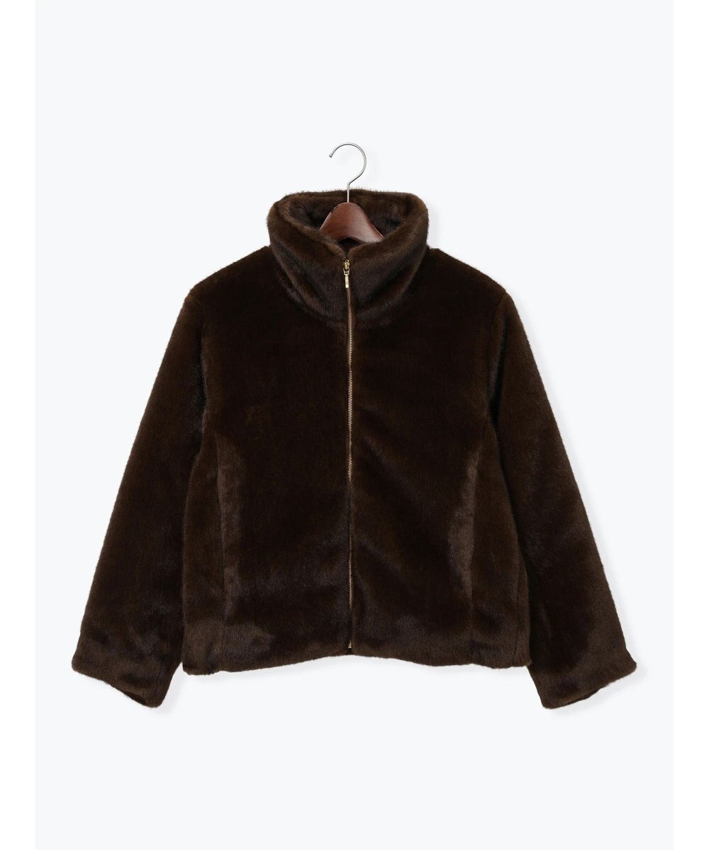 Te chichi 【宮本茉由着用】グラデーションファースタンドジャケット 