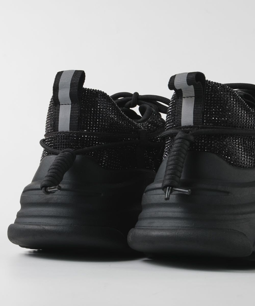 STEVE MADDEN VAULT 2R ボリュームソール ラインストーンスニーカー 