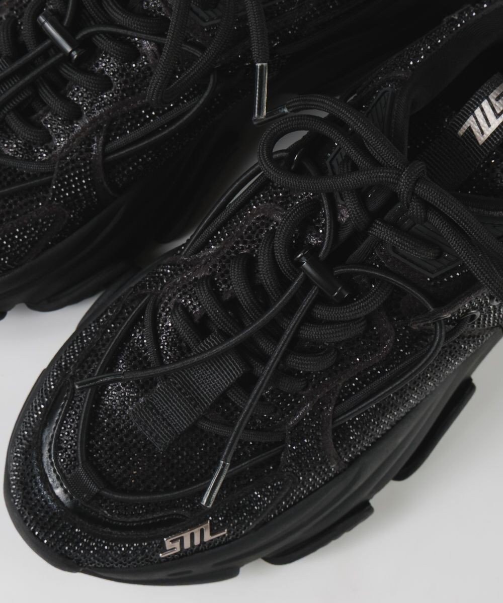 STEVE MADDEN VAULT 2R ボリュームソール ラインストーンスニーカー 