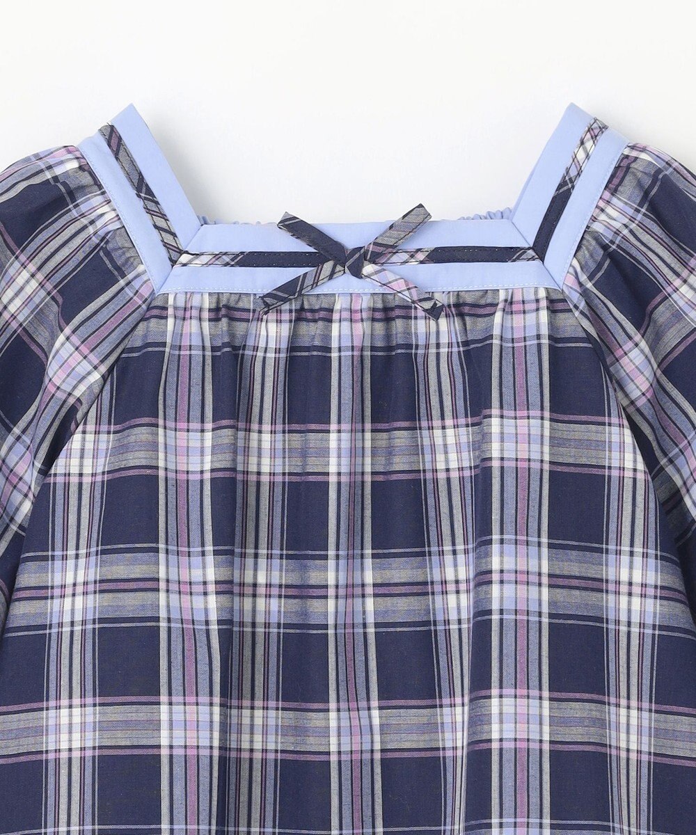 組曲 KIDS 【110-140㎝】プランタンチェック ブラウス 