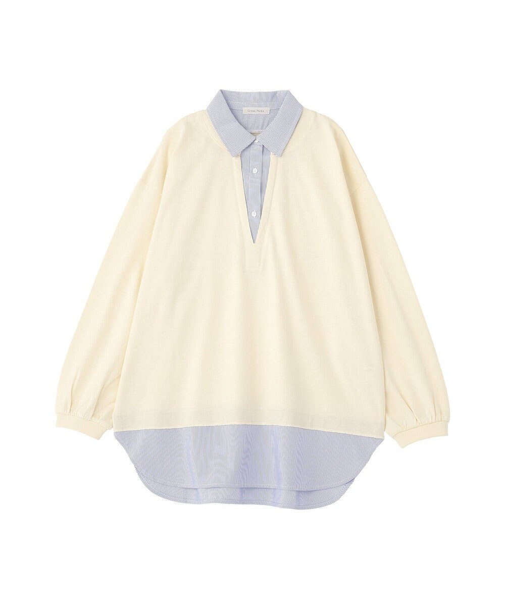 Green Parks 衿レイヤードッキングチュニック 