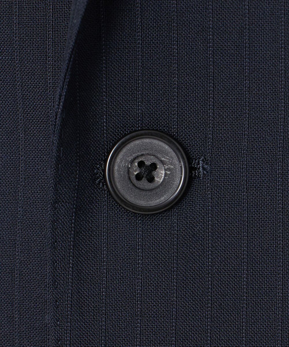 GOTAIRIKU 【オールシーズン対応】WOOL×POLYESTER ライトウェイト スーツ（ネイビーストライプ） 
