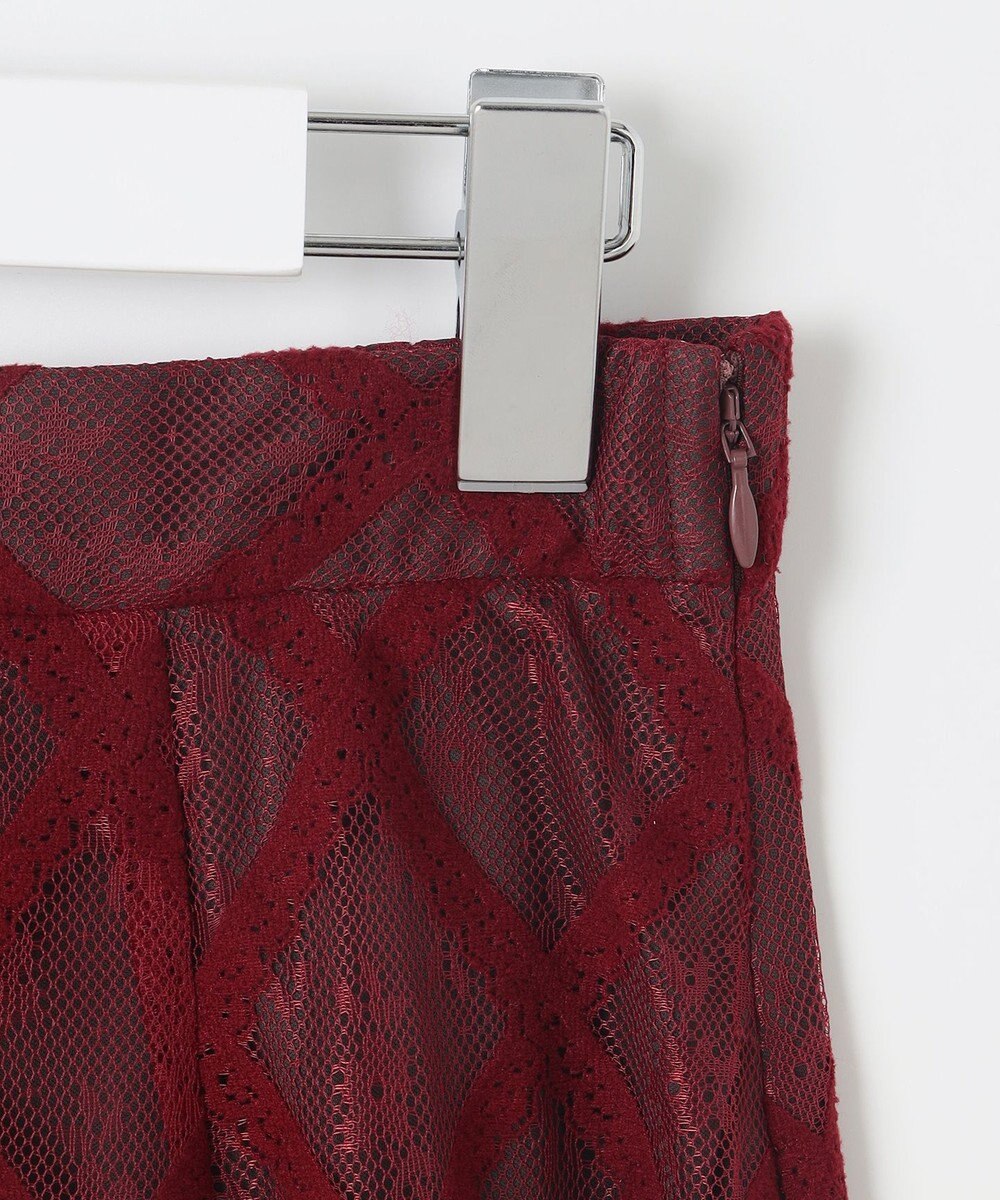 Feroux 【洗える】シアーチェック マーメイド スカート 