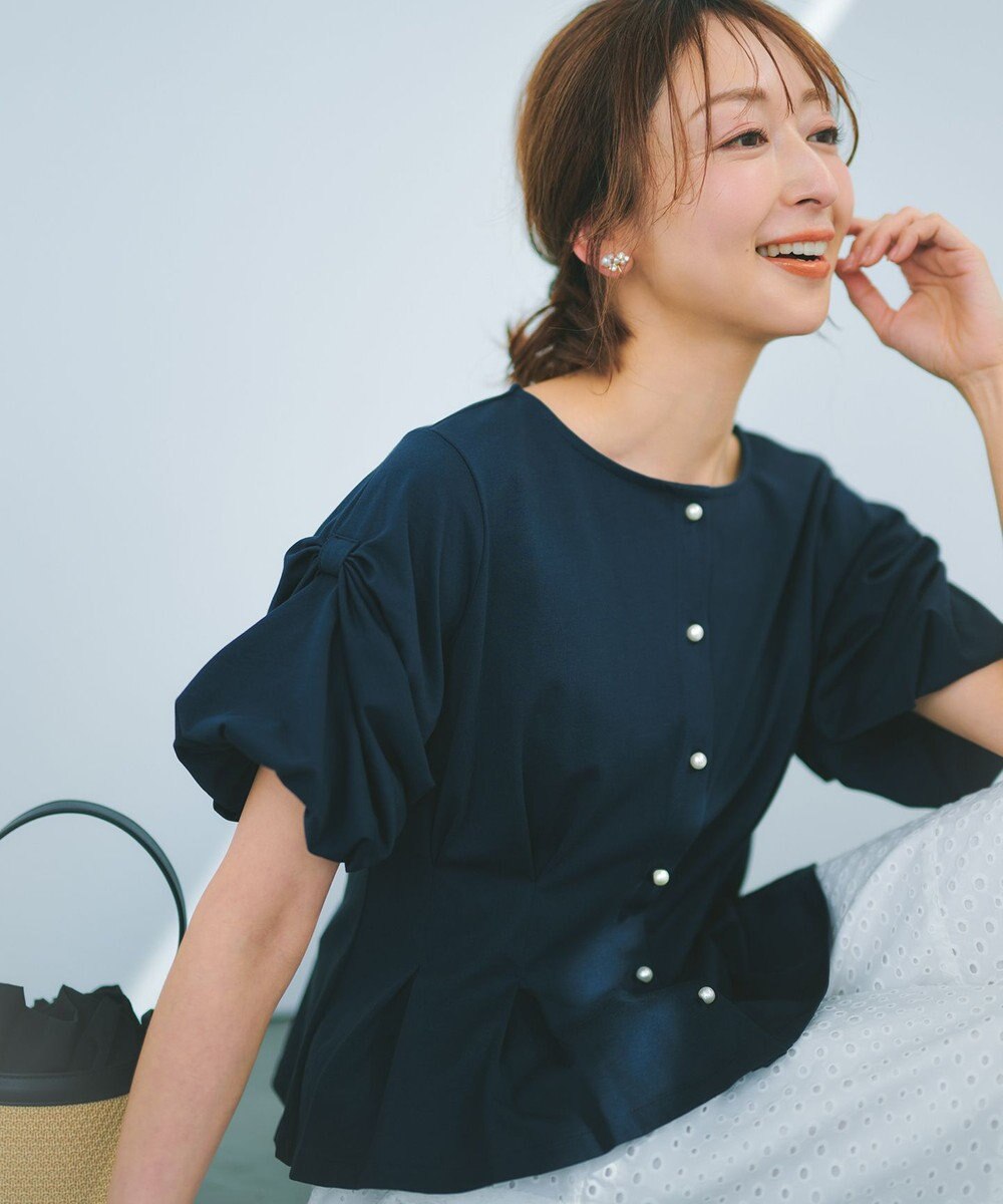 組曲 S 【美人LABコラボ】ビューティーファンクションジャージー パールコルセットトップス 