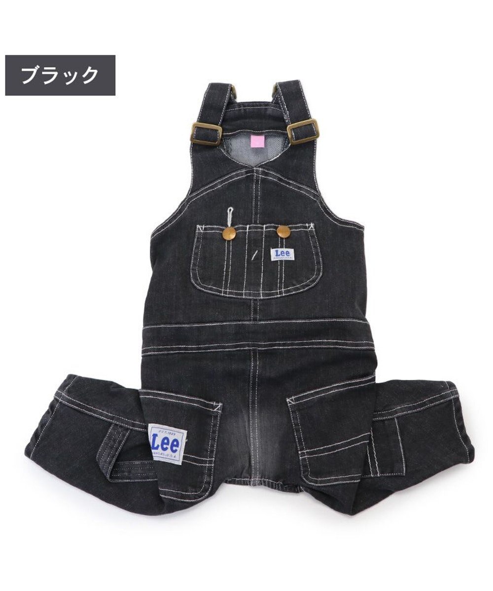 PET PARADISE Lee デニム オーバーオール 《ブラック》 小型犬 